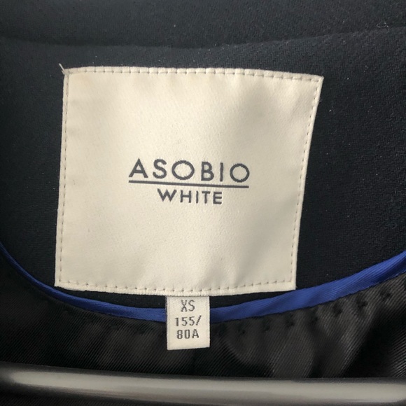 Asobio Navi Blue Wool Slim Coat - Picture 11 of 12